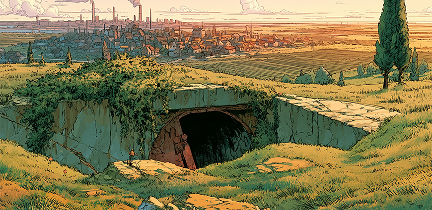 renedrouin silo illustration reconstruction